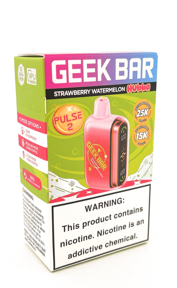 GEEK BAR PULSE 2 DISPOSABLE / STRAWBERRY WATERMELON / 50MG / 16ML / 15K PUFFS