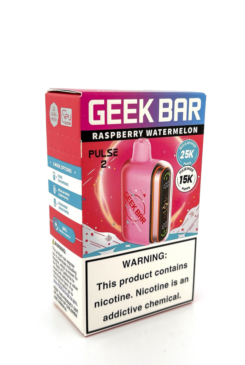 GEEK BAR PULSE 2 DISPOSABLE / RASPBERRY WATERMELON / 50MG / 16ML / 50K PUFFS