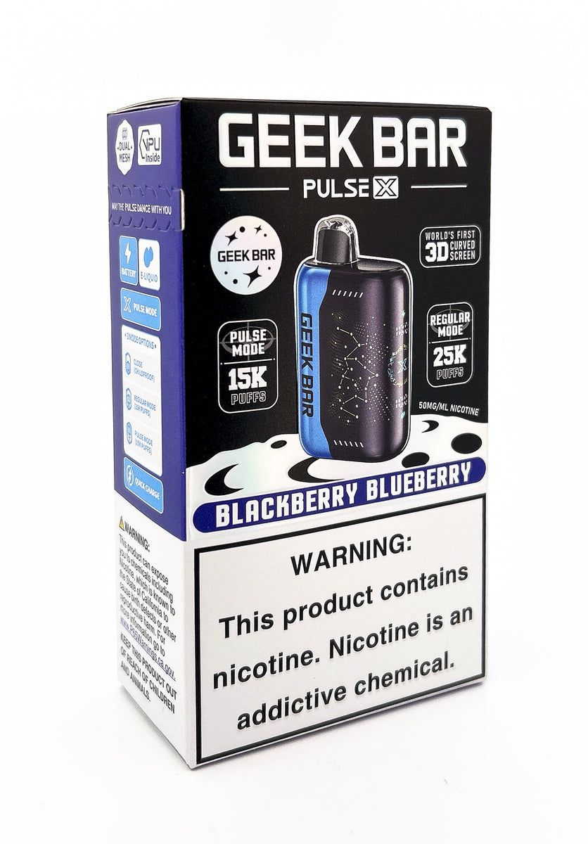 GEEK BAR PULSE X DISPOSABLE / BLACKBERRY BLUEBERRY / 50MG / 18ML