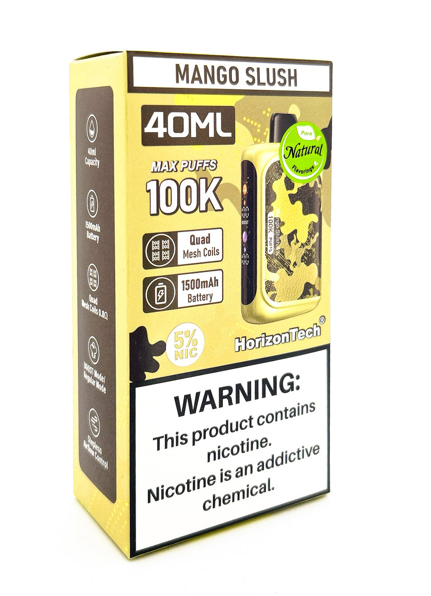 HORIZONTECH 100K DISPOSABLE / MANGO SLUSH / 50MG / 40ML / 100K PUFFS