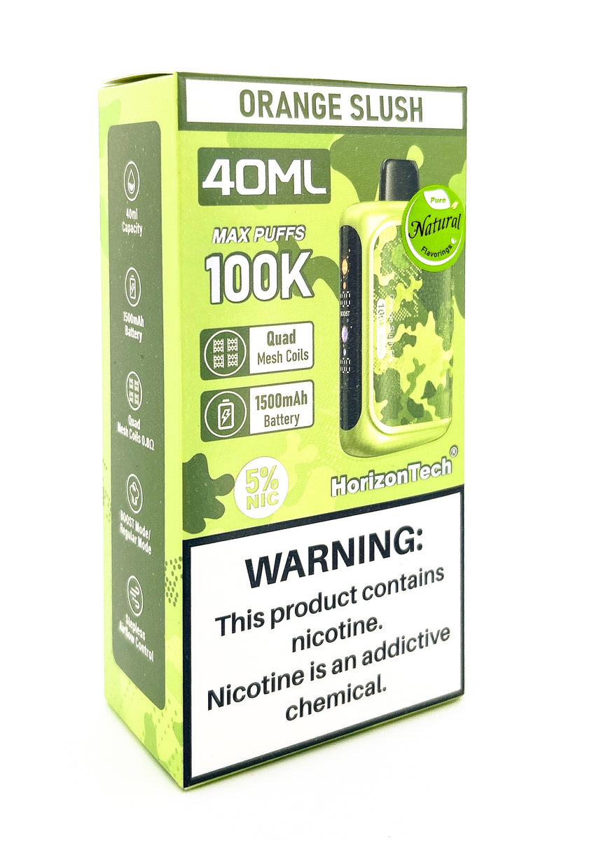 HORIZONTECH 100K DISPOSABLE / ORANGE SLUSH / 50MG / 40ML / 100K
