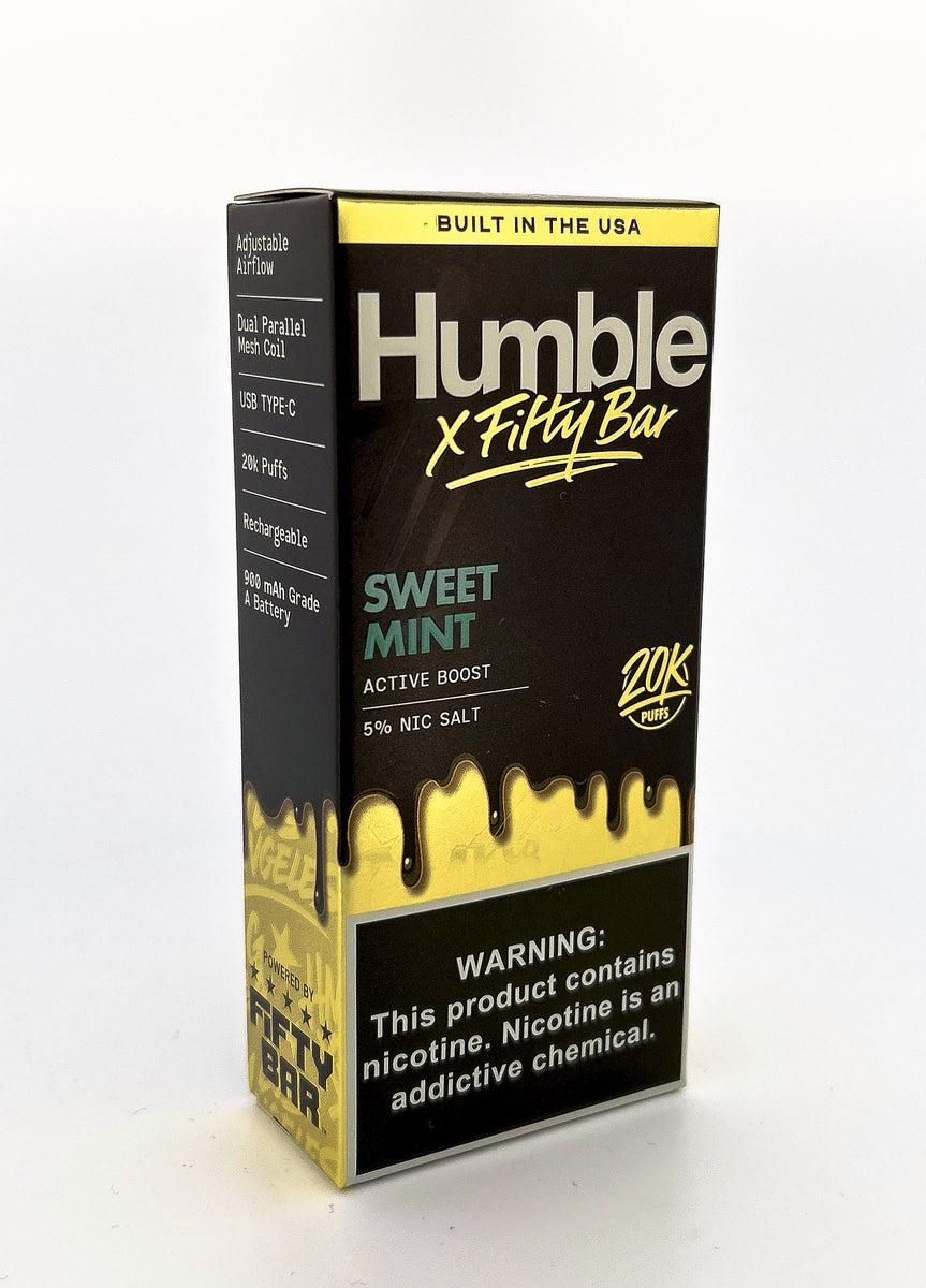 HUMBLE FIFTY BAR DISPOSABLE / SWEET MINT / 50MG / 16ML / 20K PUFFS