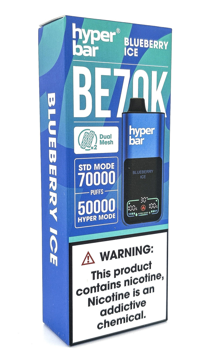 HYPERBAR BE70K DISPOSABLE / BLUEBERRY ICE / 50MG / 30ML / 70K PUFFS
