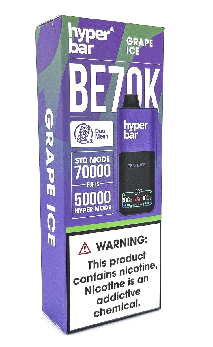 HYPERBAR BE70K DISPOSABLE / GRAPE ICE / 50MG / 30ML / 70K PUFFS