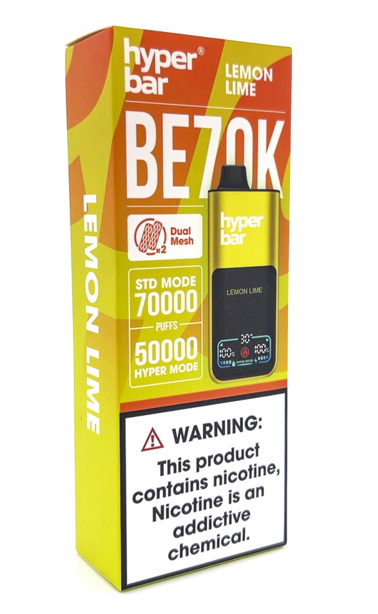 HYPERBAR BE70K DISPOSABLE / LEMON LIME / 50MG / 30ML / 70K PUFFS