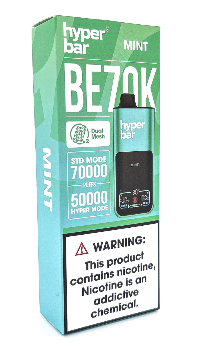HYPERBAR BE70K DISPOSABLE / MINT / 50MG / 30ML / 70K PUFFS