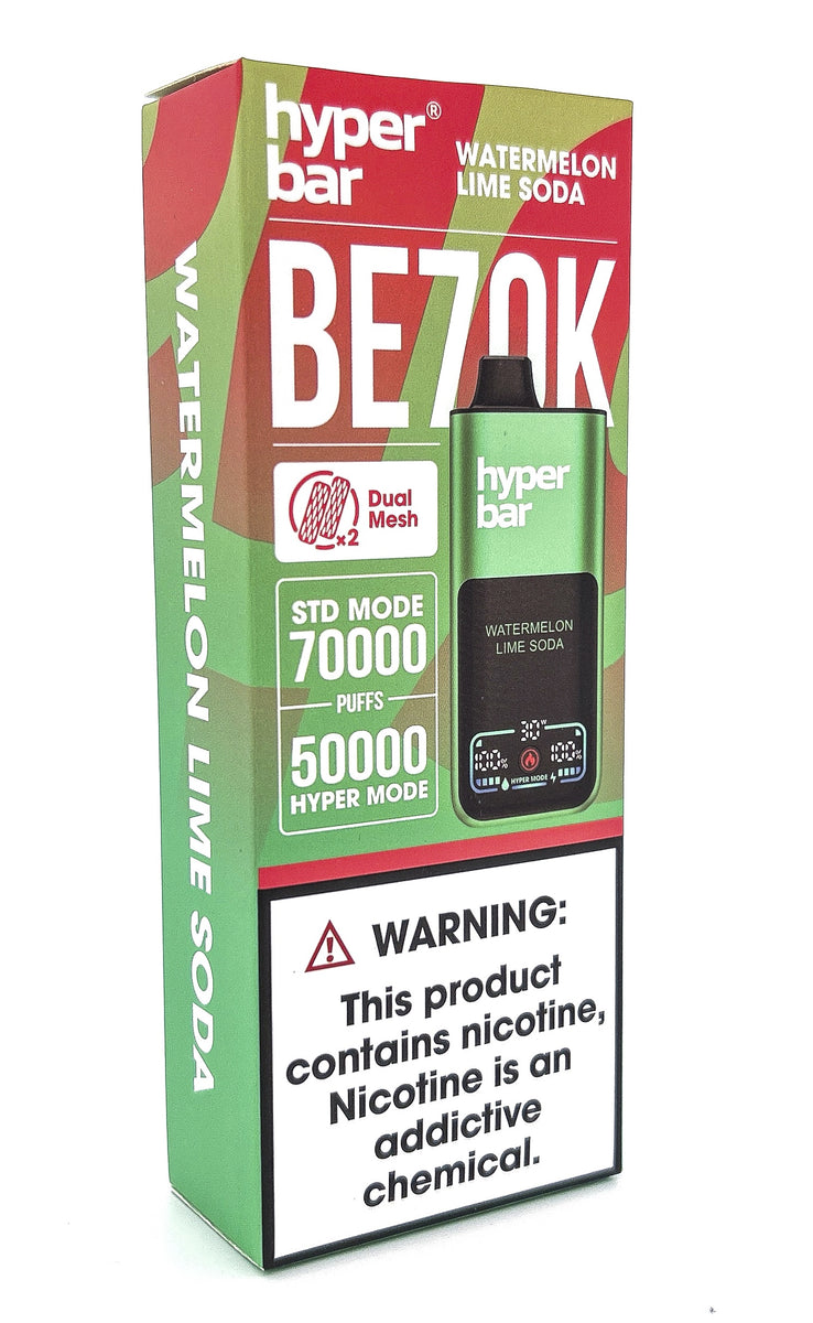 HYPERBAR BE70K DISPOSABLE / WATERMELON LIME SODA / 50MG / 30ML / 70K PUFFS