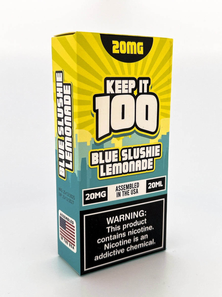 KEEP IT 100 DISPOSABLE / BLUE SLUSHIE LEMONADE / 20MG / 20ML / 40K PUFFS