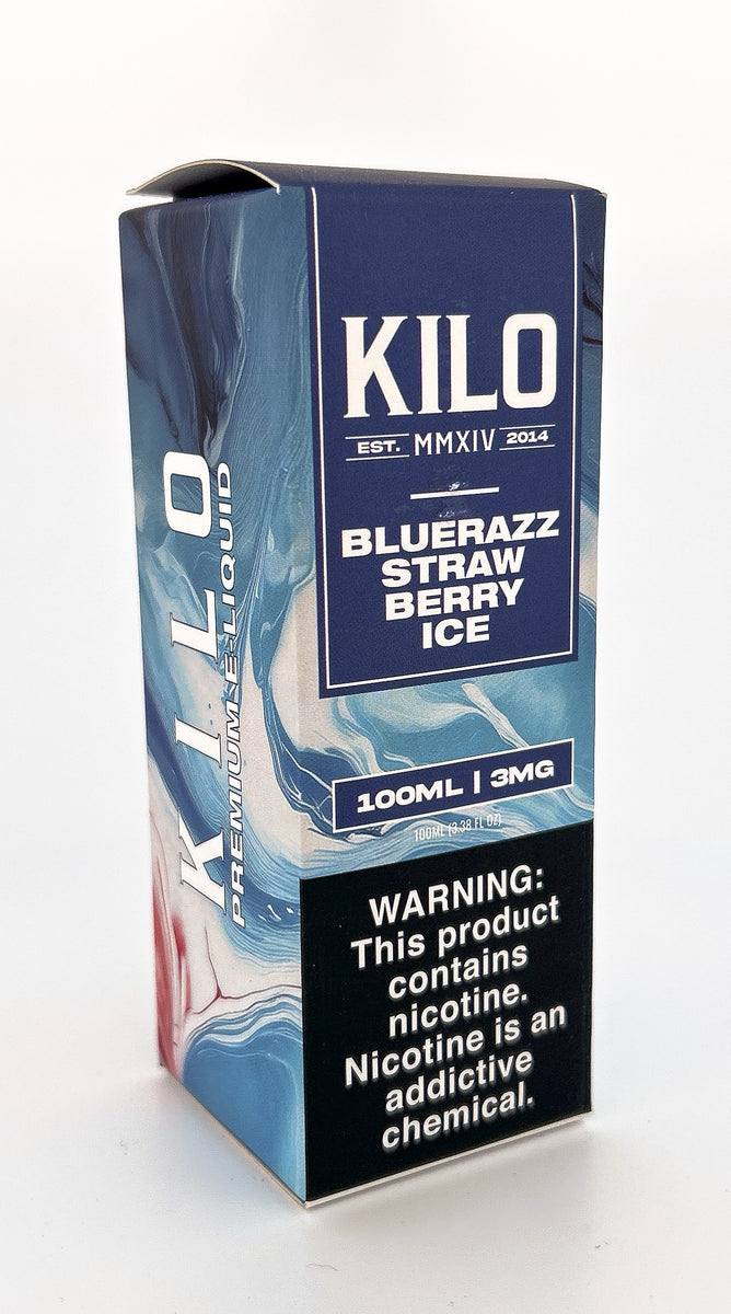 KILO E-LIQUID VG / BLUE RAZZ STRAWBERRY ICE / 03MG / 100ML