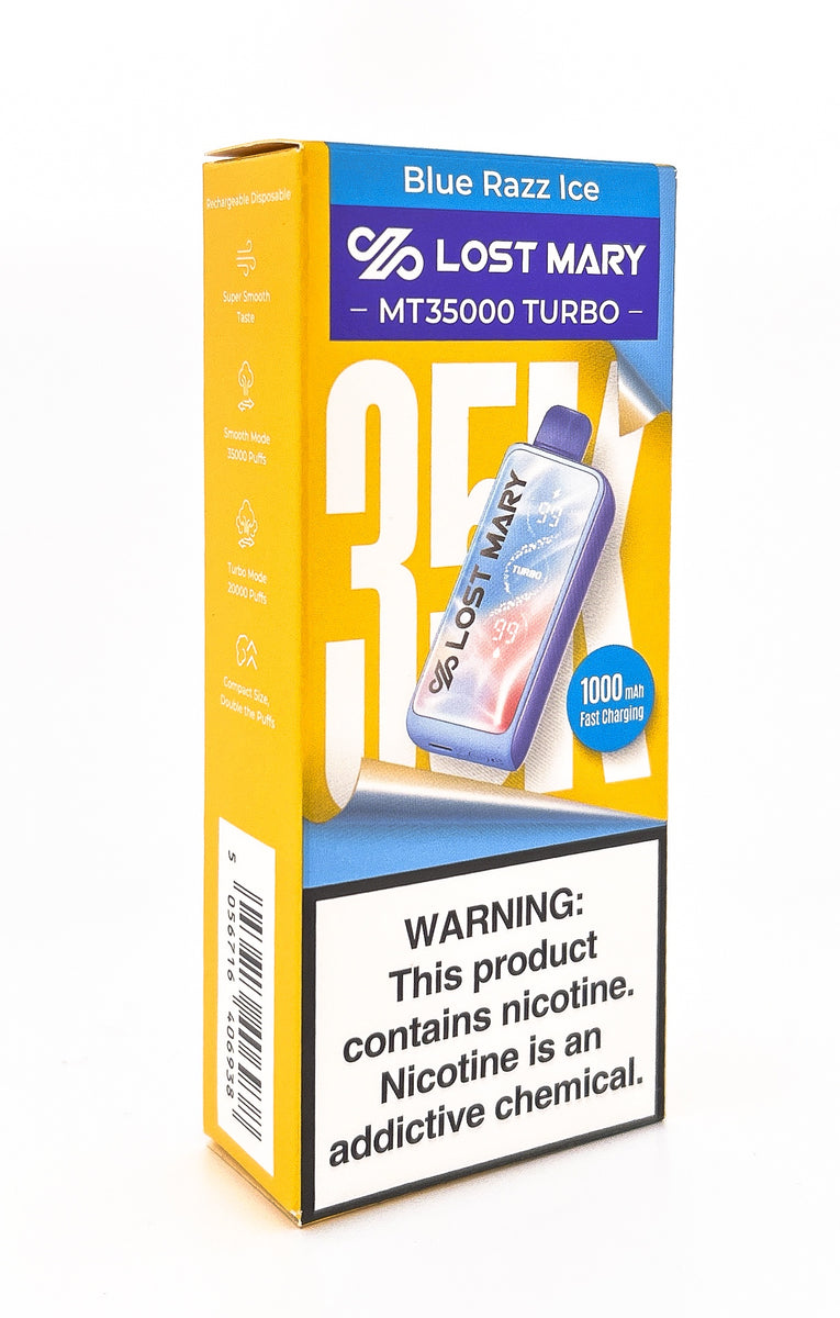 LOST MARY MT35000 DISPOSABLE / BLUE RAZZ ICE / 50MG / 18ML / 35K PUFFS