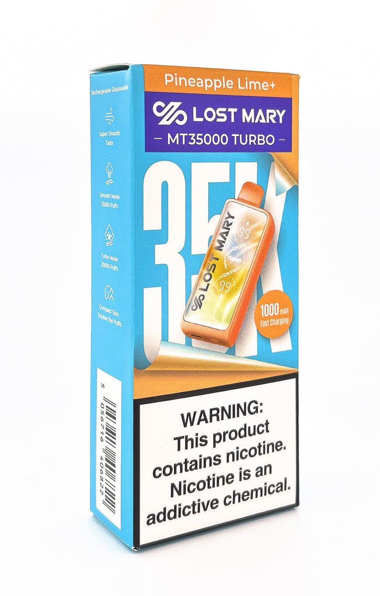 LOST MARY MT35000 DISPOSABLE / PINEAPPLE LIME / 50MG / 18ML / 35K PUFFS