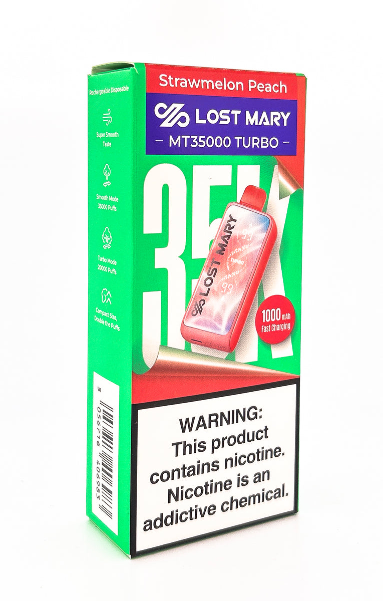 LOST MARY MT35000 DISPOSABLE / STRAWMELON PEACH / 50MG / 18ML / 35K PUFFS