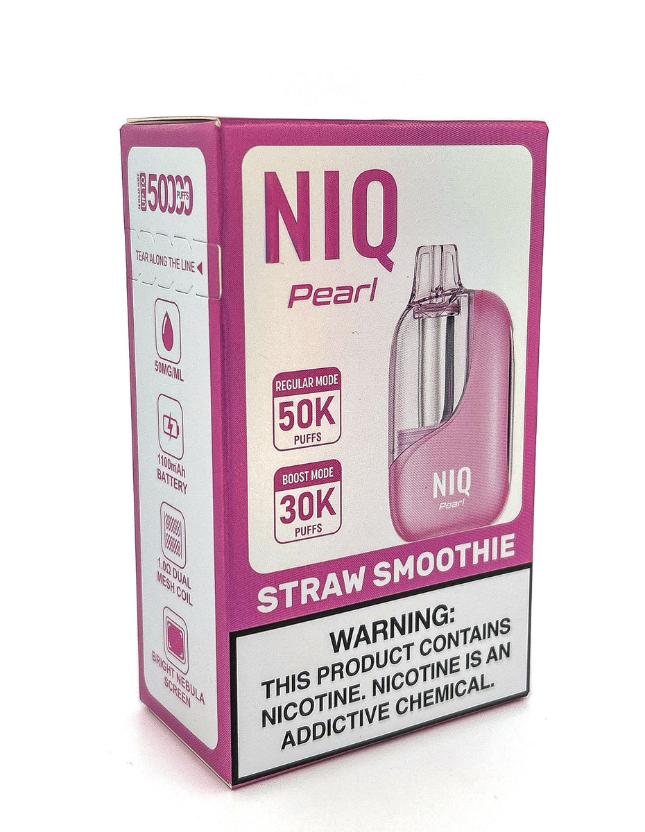 NiQ PEARL DISPOSABLE / STRAW SMOOTHIE / 50MG / 20ML / 50K PUFFS