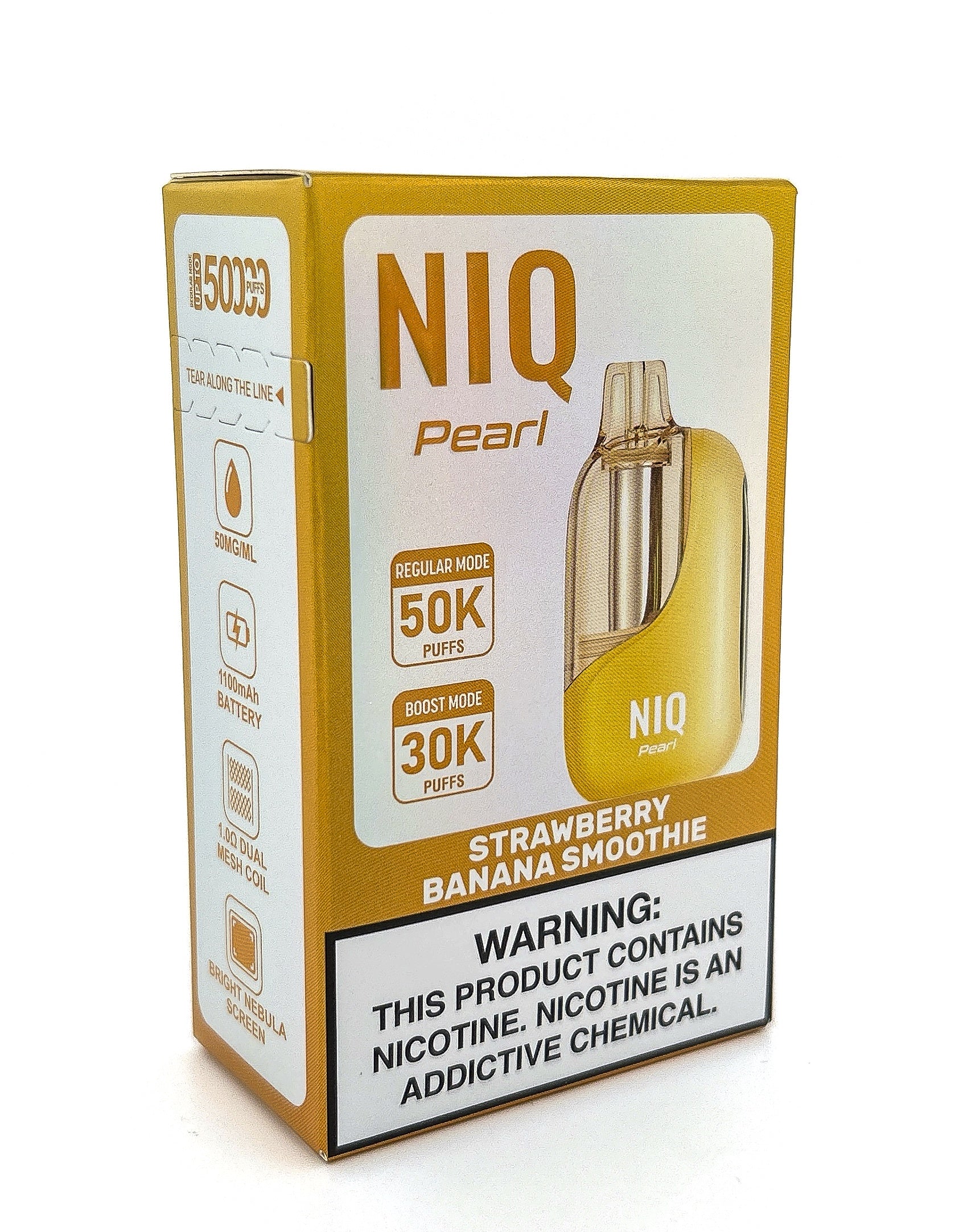 NiQ PEARL DISPOSABLE / CARIBBEAN COLADA / 50MG / 20ML / 50K PUFF Vapor Lounge NiQ PEARL DISPOSABLE / CARIBBEAN COLADA / 50MG / 20ML / 50K PUFF Vapor Lounge