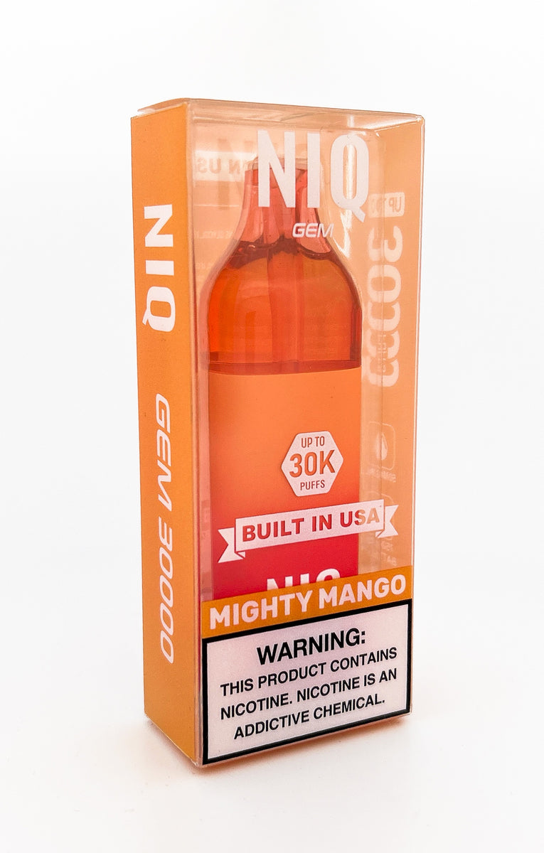 NIQ GEM DISPOSABLE / MIGHTY MANGO / 50MG / 16ML / 30K PUFFS