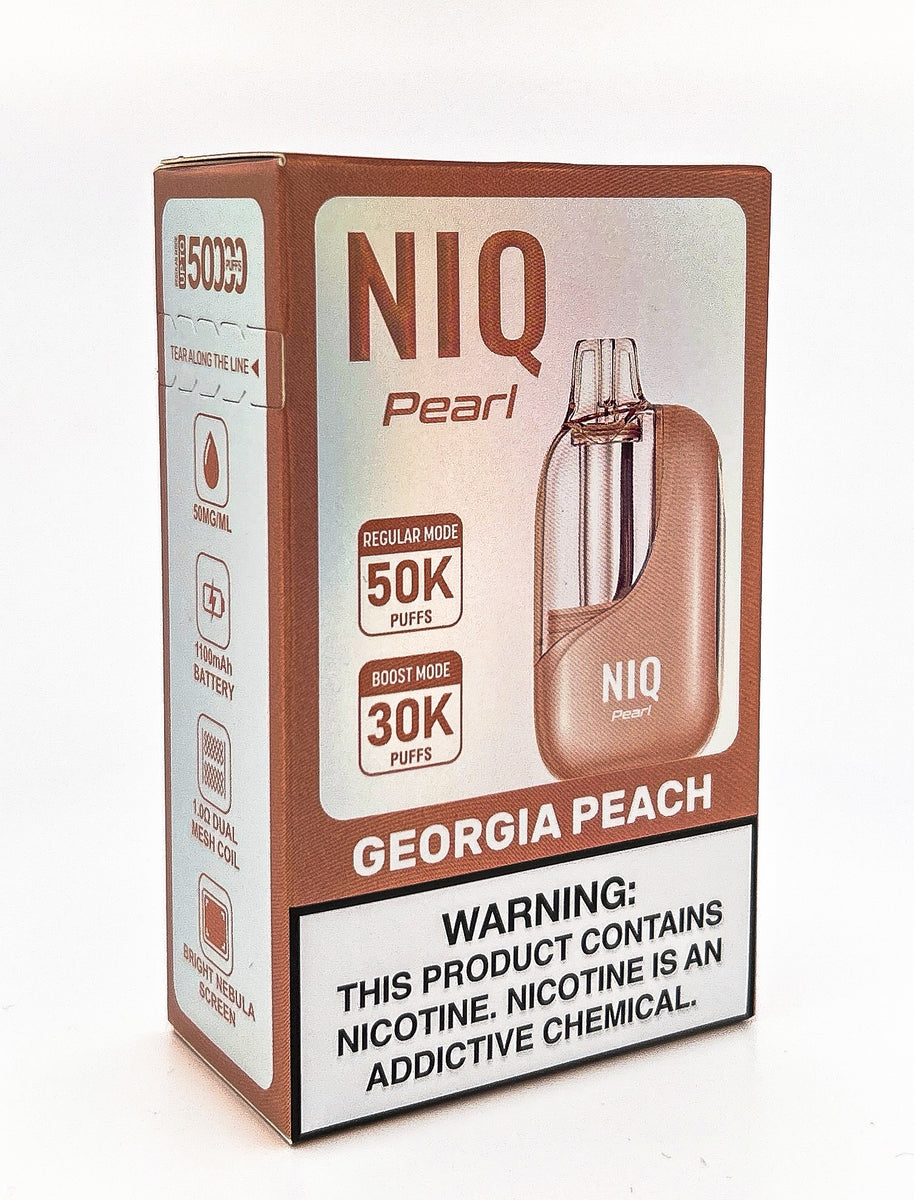 NiQ PEARL DISPOSABLE / GEORGIA PEACH / 50MG / 20ML / 50K PUFF