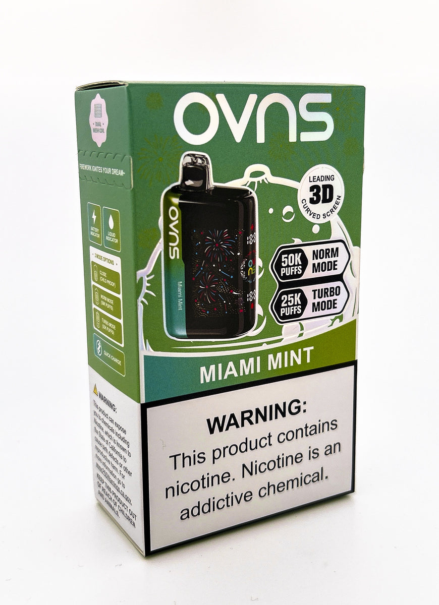 OVNS FIREWORK DISPOSABLE / MIAMI MINT / 50MG / 23ML / 50K PUFFS