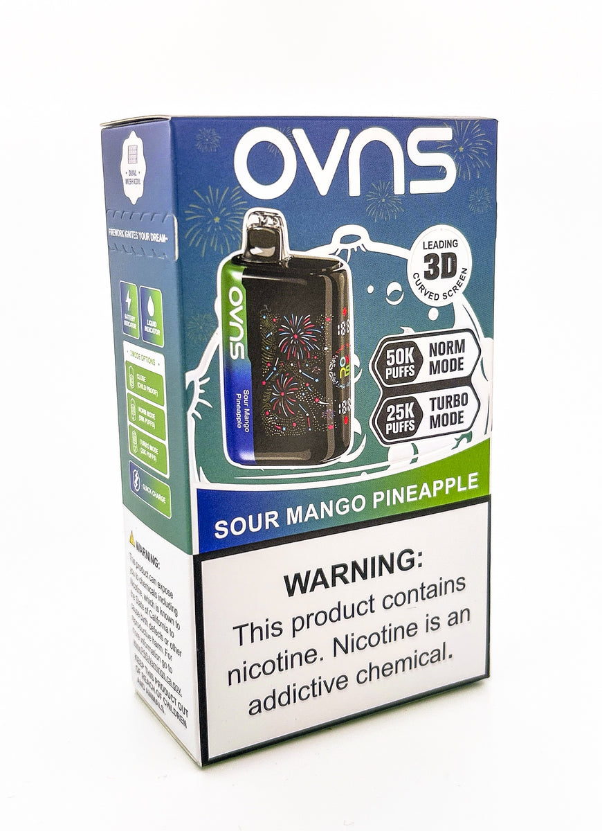 OVNS FIREWORK DISPOSABLE / SOUR MANGO PINEAPPLE / 50MG / 23ML / 50K PUFFS