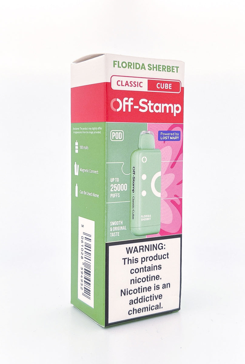 OFF STAMP X CUBE POD DISPOSABLE / FLORIDA TWIST / 50MG / 18ML / 25K PUFFS