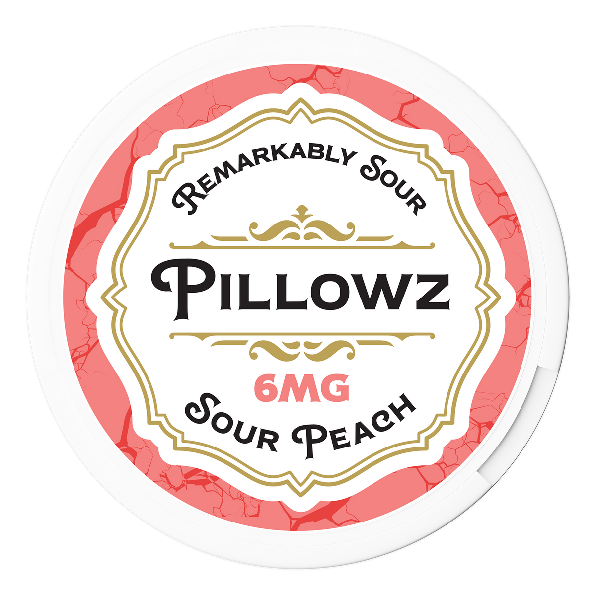 PILLOWZ POUCHES / SOUR PEACH / 06MG / 20PCS