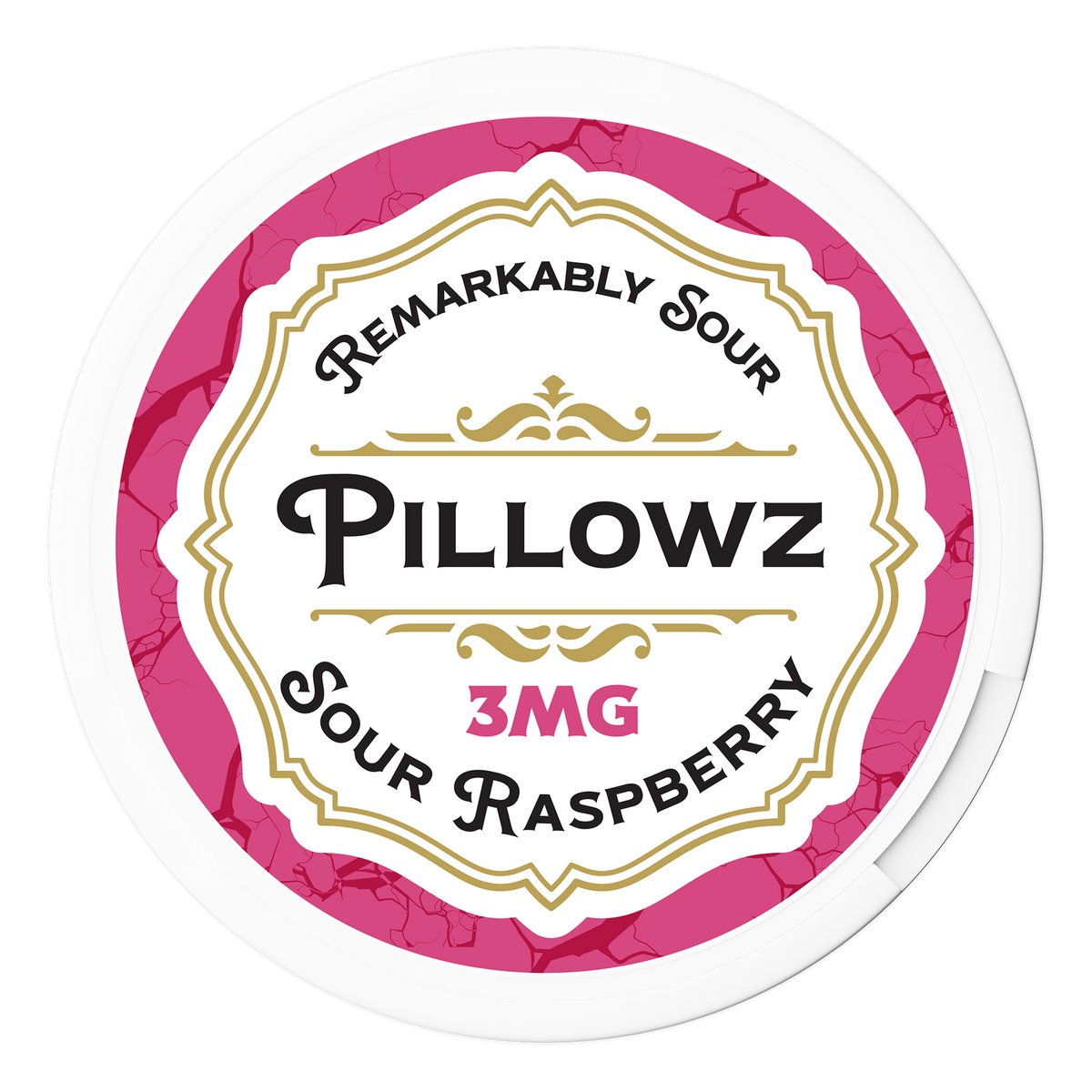PILLOWZ POUCHES / SOUR RASPBERRY / 03MG / 20PCS