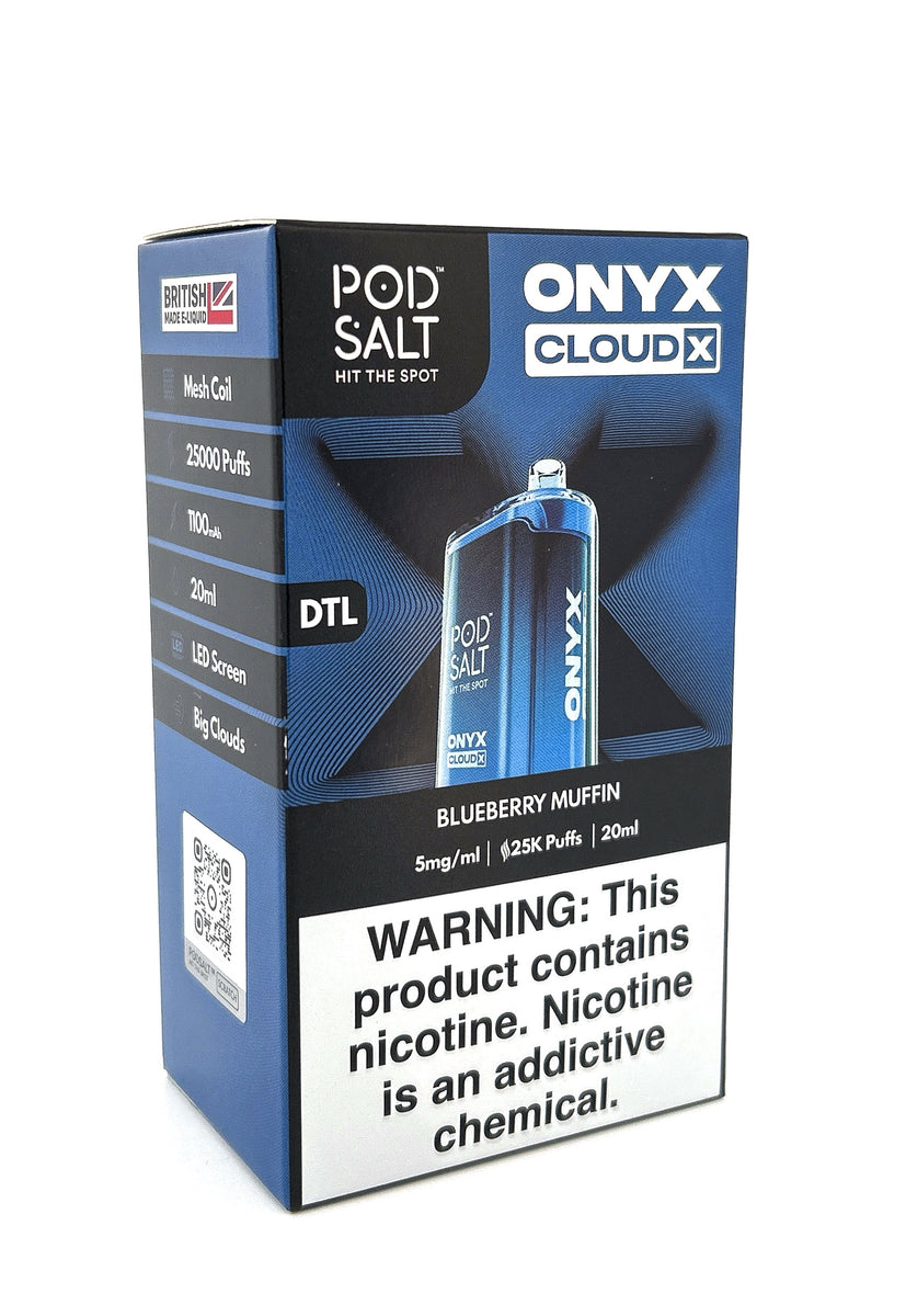 POD SALT ONYX CLOUD X DISPOSABLE / BLUEBERRY MUFFIN / 5MG / 20ML / 25K PUFFS