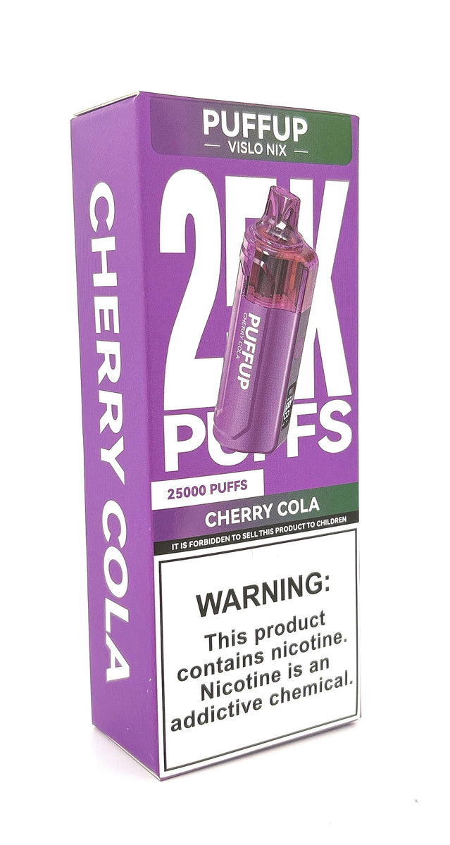 PUFFUP VISLO NIX DISPOSABLE / CHERRY COLA / 50MG / 15ML / 25K PUFFS