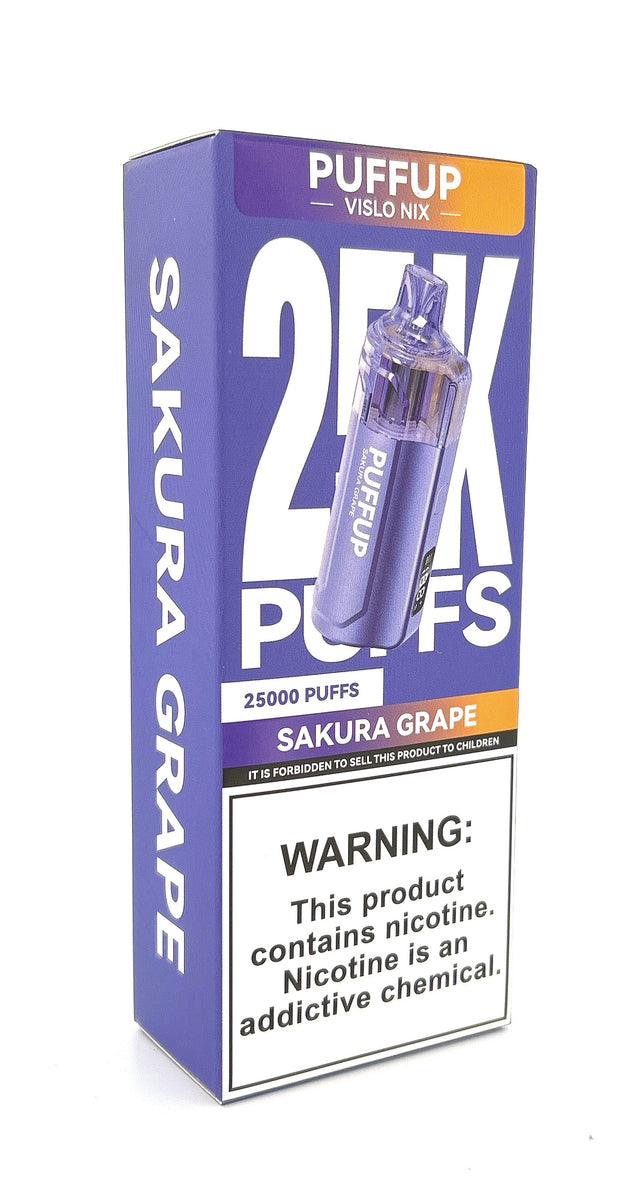 PUFFUP VISLO NIX DISPOSABLE / SAKURA GRAPE /  50MG / 15ML / 25K PUFFS
