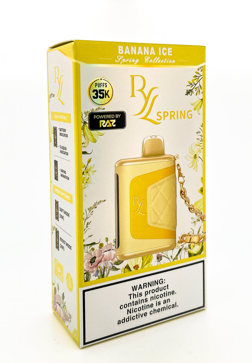 RAZ RYL DISPOSABLE / BANANA ICE / 50MG / 16.5ML / 35K PUFFS