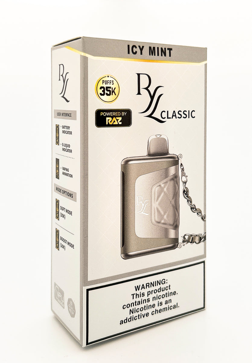 RAZ RYL DISPOSABLE / ICY MINT / 50MG / 16.5ML / 35K PUFFS