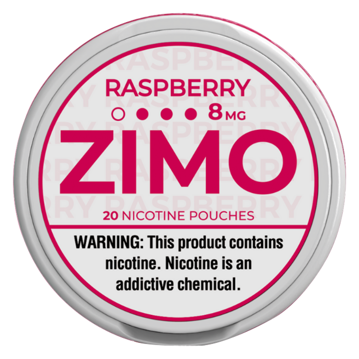 ZIMO POUCHES / RASPBERRY / 08MG / 20PCS