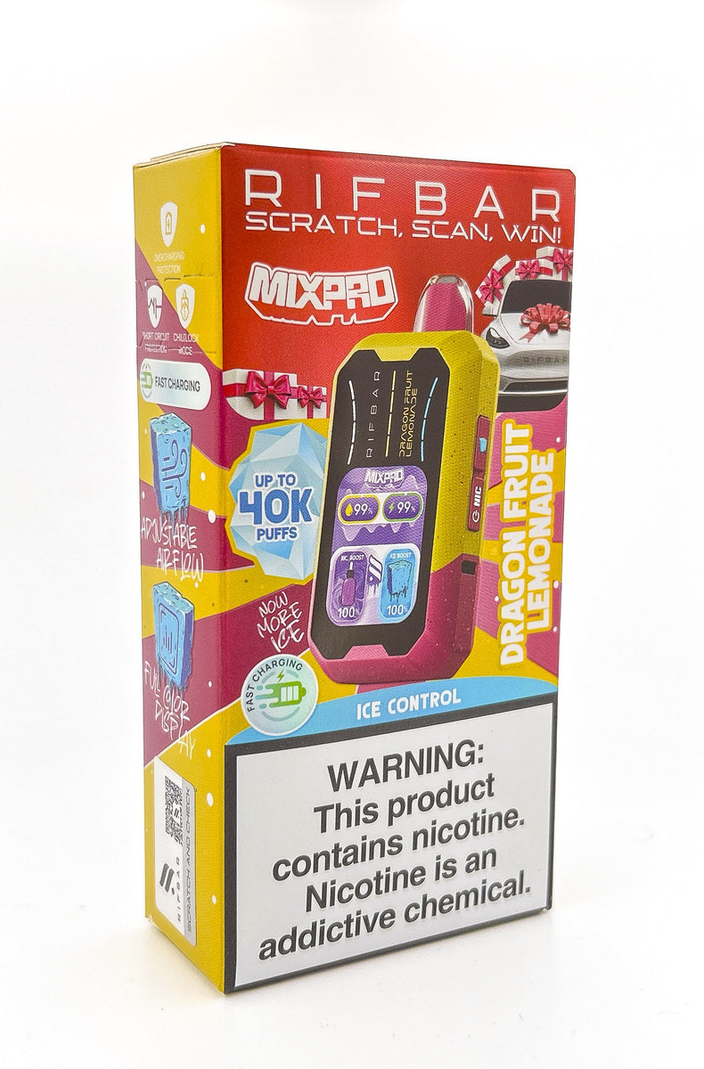 RIFBAR MIXPRO DISPOSABLE / DRAGON FRUIT LEMONADE / 50MG / 18ML / 40K PUFF