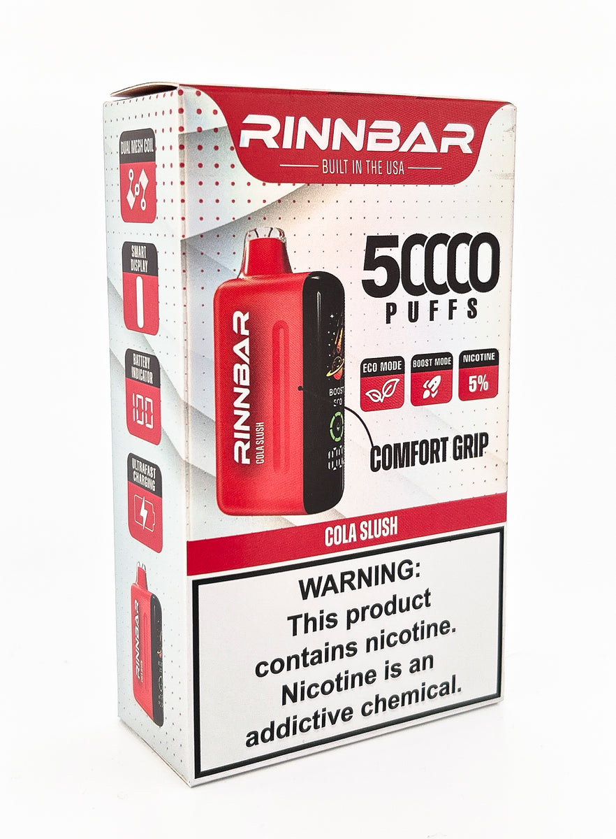 RINNBAR DISPOSABLE / COLA SLUSH / 50MG / 22ML / 50K PUFFS