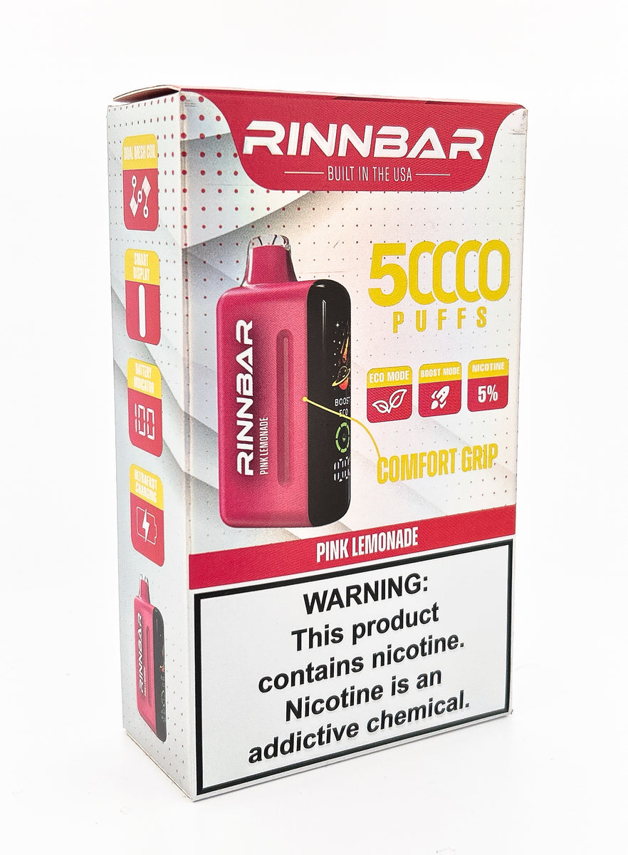 RINNBAR DISPOSABLE / PINK LEMONADE / 50MG / 22ML / 50K PUFFS