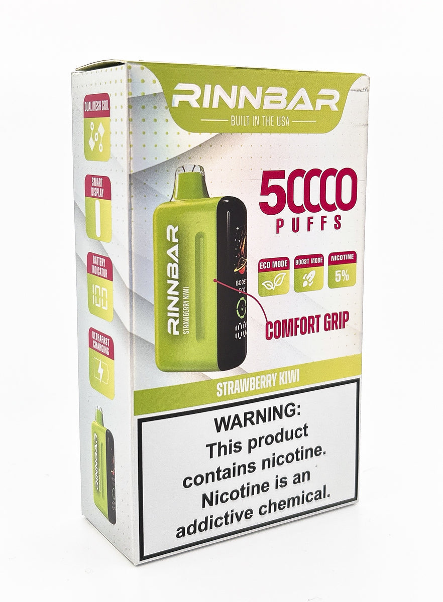RINNBAR DISPOSABLE / STRAWBERRY KIWI / 50MG / 22ML / 50K PUFFS