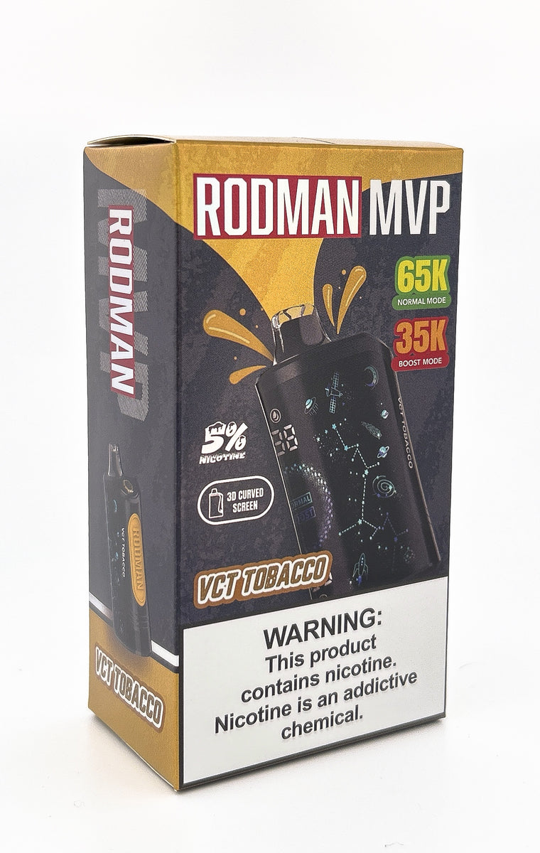 RODMAN MVP 65K DISPOSABLE / VCT TOBACCO / 50MG / 18ML