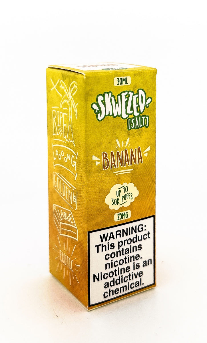 SKWEZED E-LIQUID SALT / BANANA / 25MG / 30ML