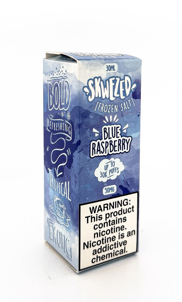 SKWEZED E-LIQUID SALT / FROZEN BLUE RASPBERRY / 50MG / 30ML