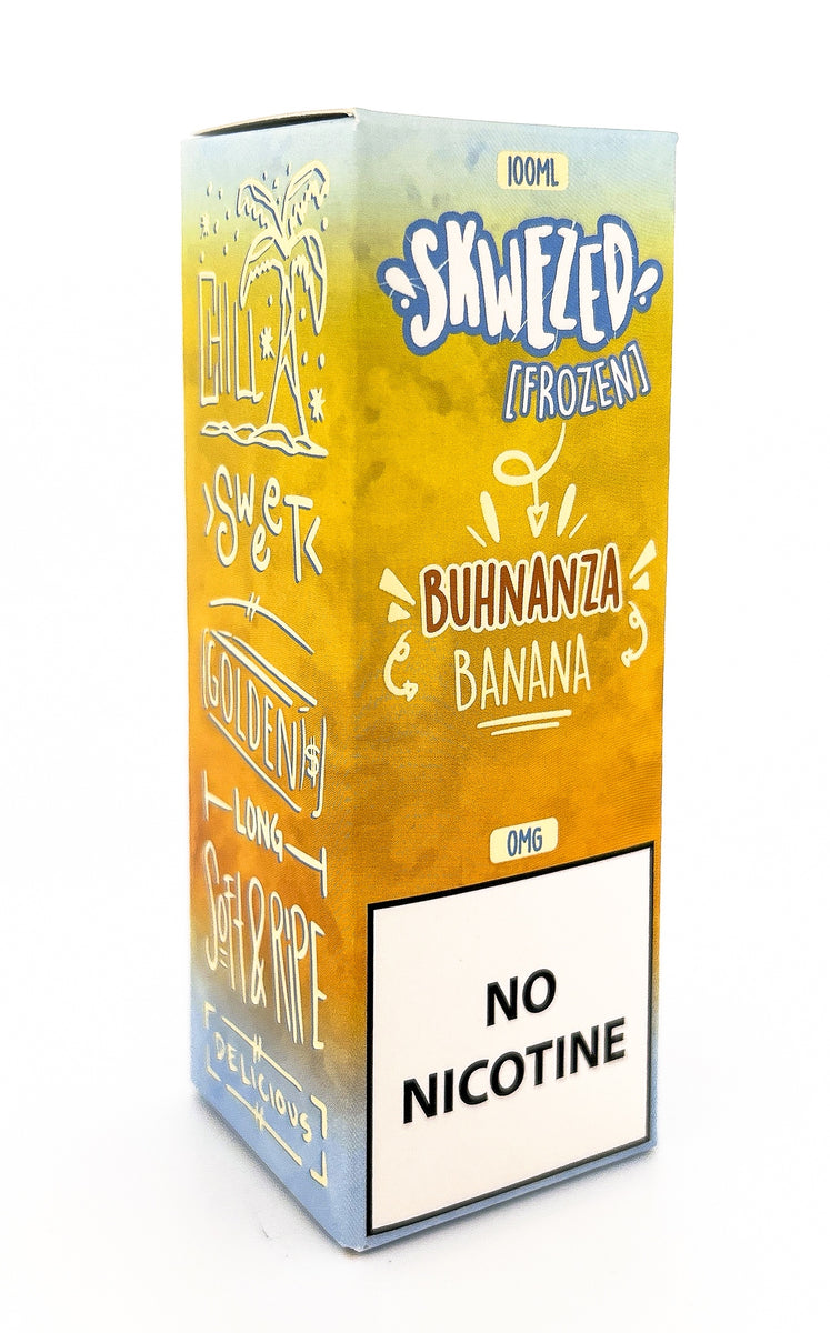 SKWEZED E-LIQUID VG / FROZEN BANANA / 00MG / 100ML