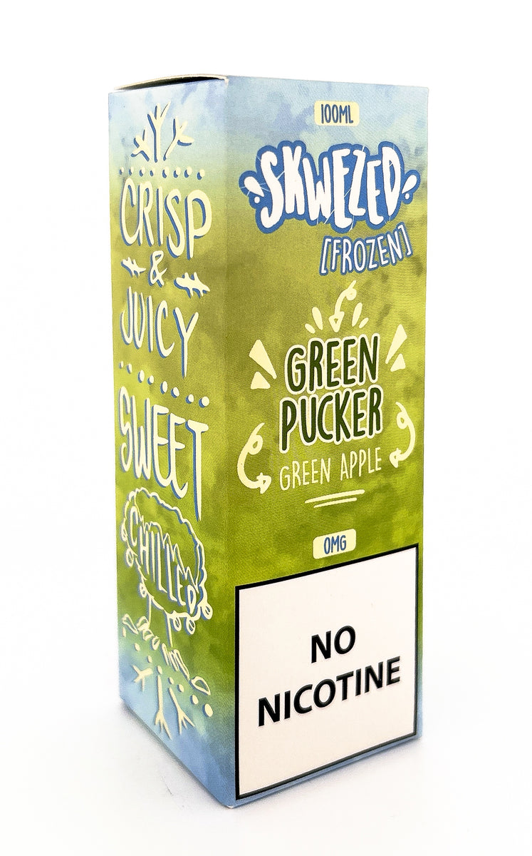 SKWEZED E-LIQUID VG / FROZEN GREEN APPLE / 00MG / 100ML