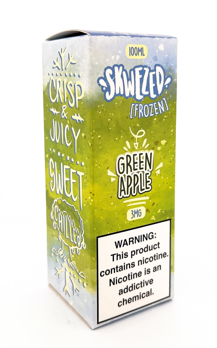 SKWEZED E-LIQUID VG / FROZEN GREEN APPLE / 03MG / 100ML