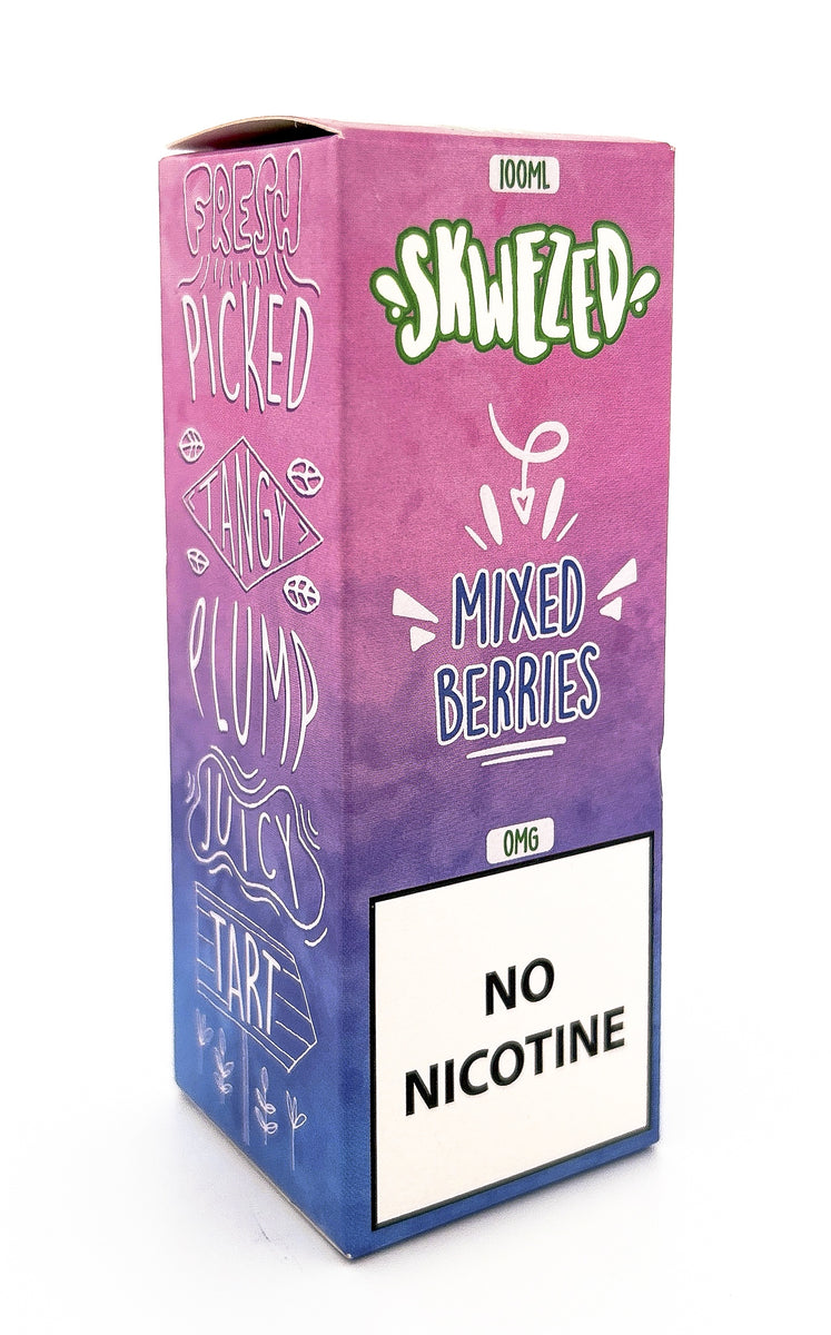 SKWEZED E-LIQUID VG / MIXED BERRIES / 00MG / 100ML