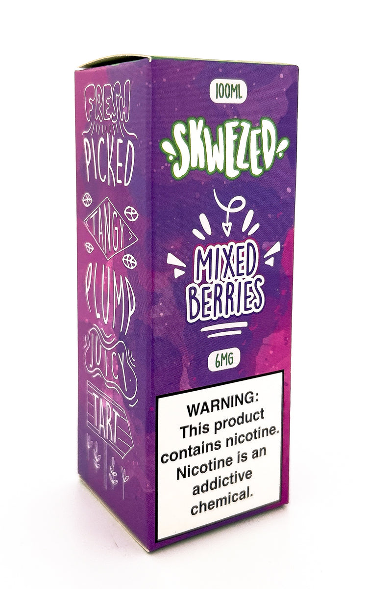 SKWEZED E-LIQUID VG / MIXED BERRIES / 06MG / 100ML