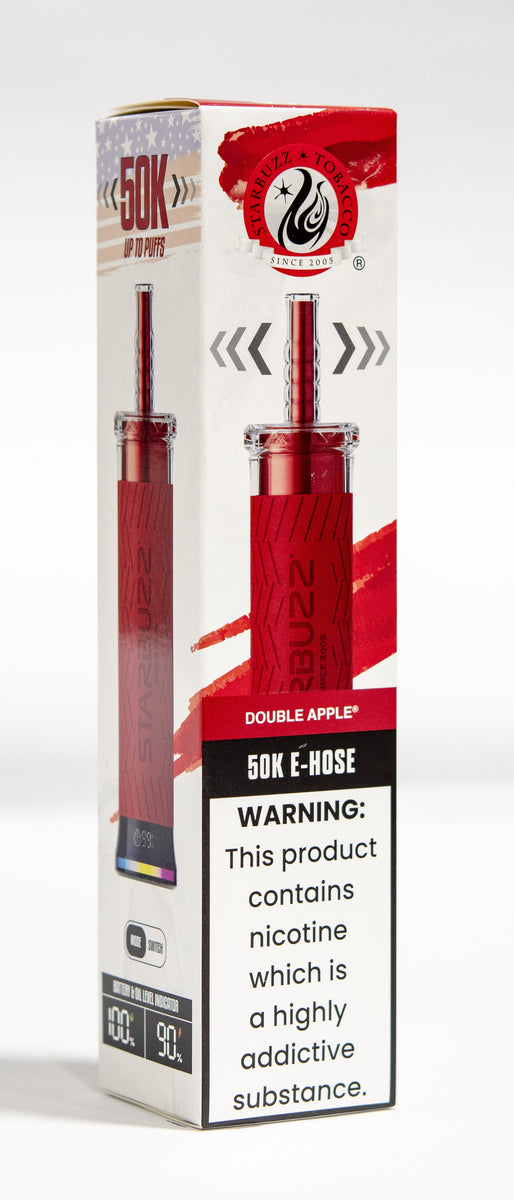 STARBUZZ E-HOSE 50K DISPOSABLE / DOUBLE APPLE / 6MG / 40ML / 50K PUFFS