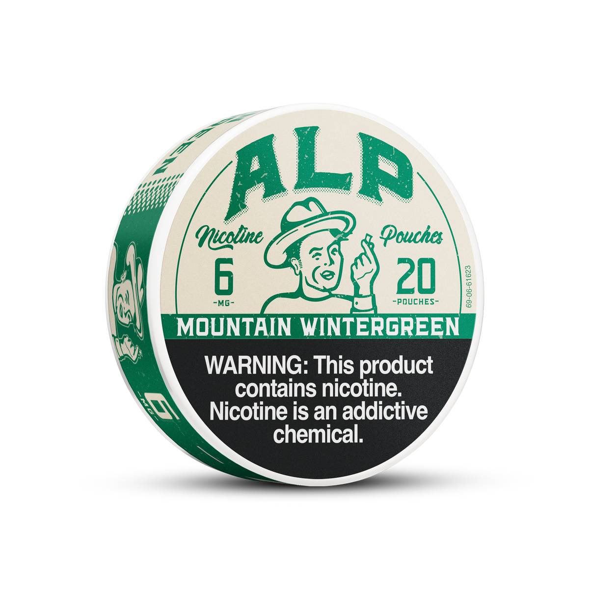ALP NICOTINE POUCHES / MOUNTAIN WINTERGREEN / 06MG / 20PCS