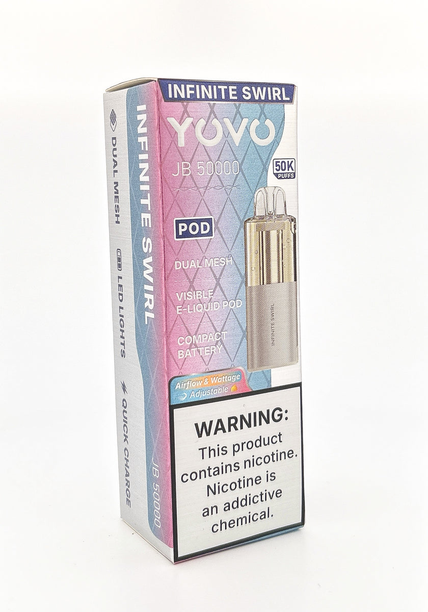 YOVO JB50000 POD DISPOSABLE / INFINITE SWIRL / 50MG / 15ML / 50K PUFF