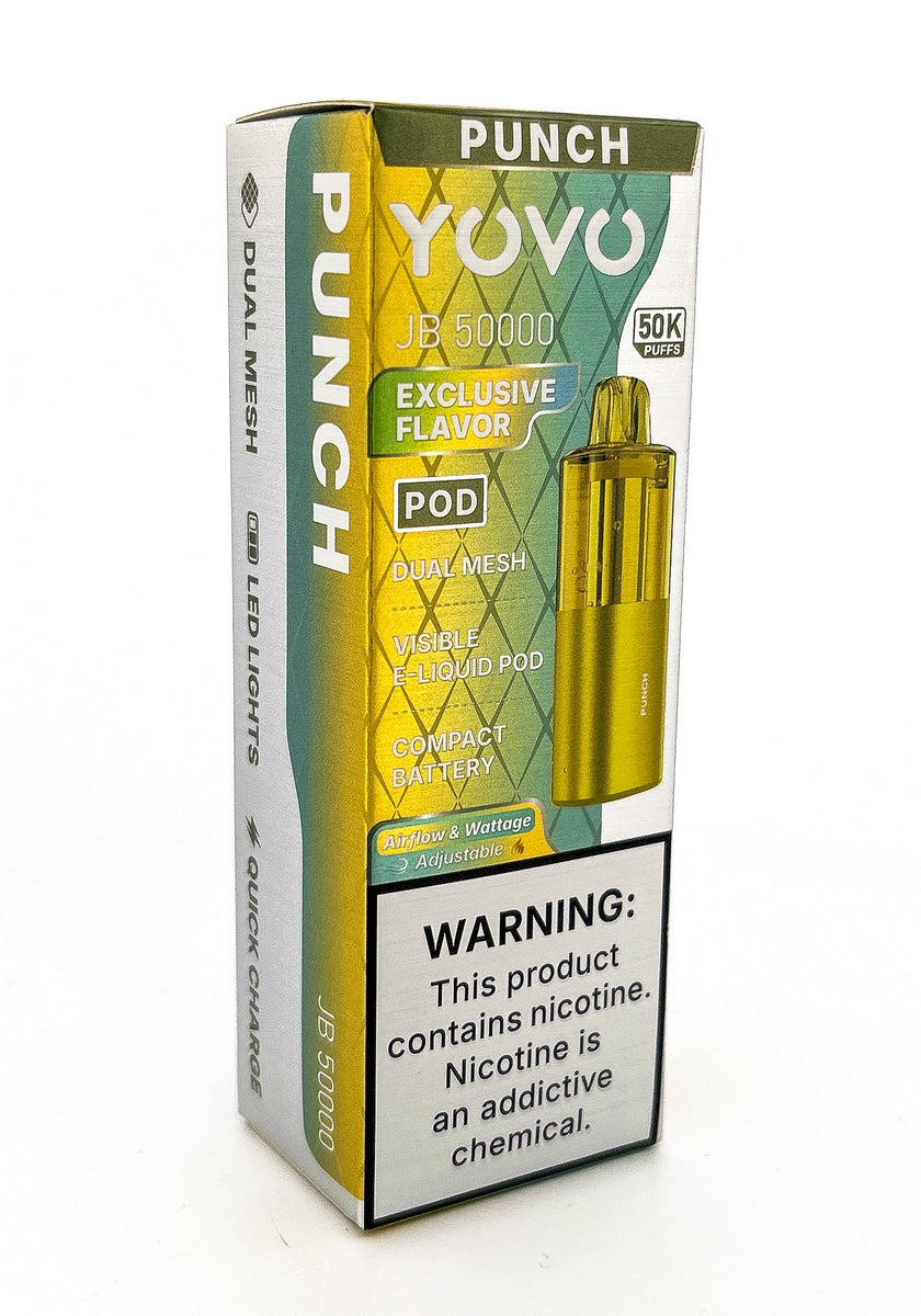 YOVO JB50000 POD DISPOSABLE / PUNCH / 50MG / 15ML / 50K PUFFS