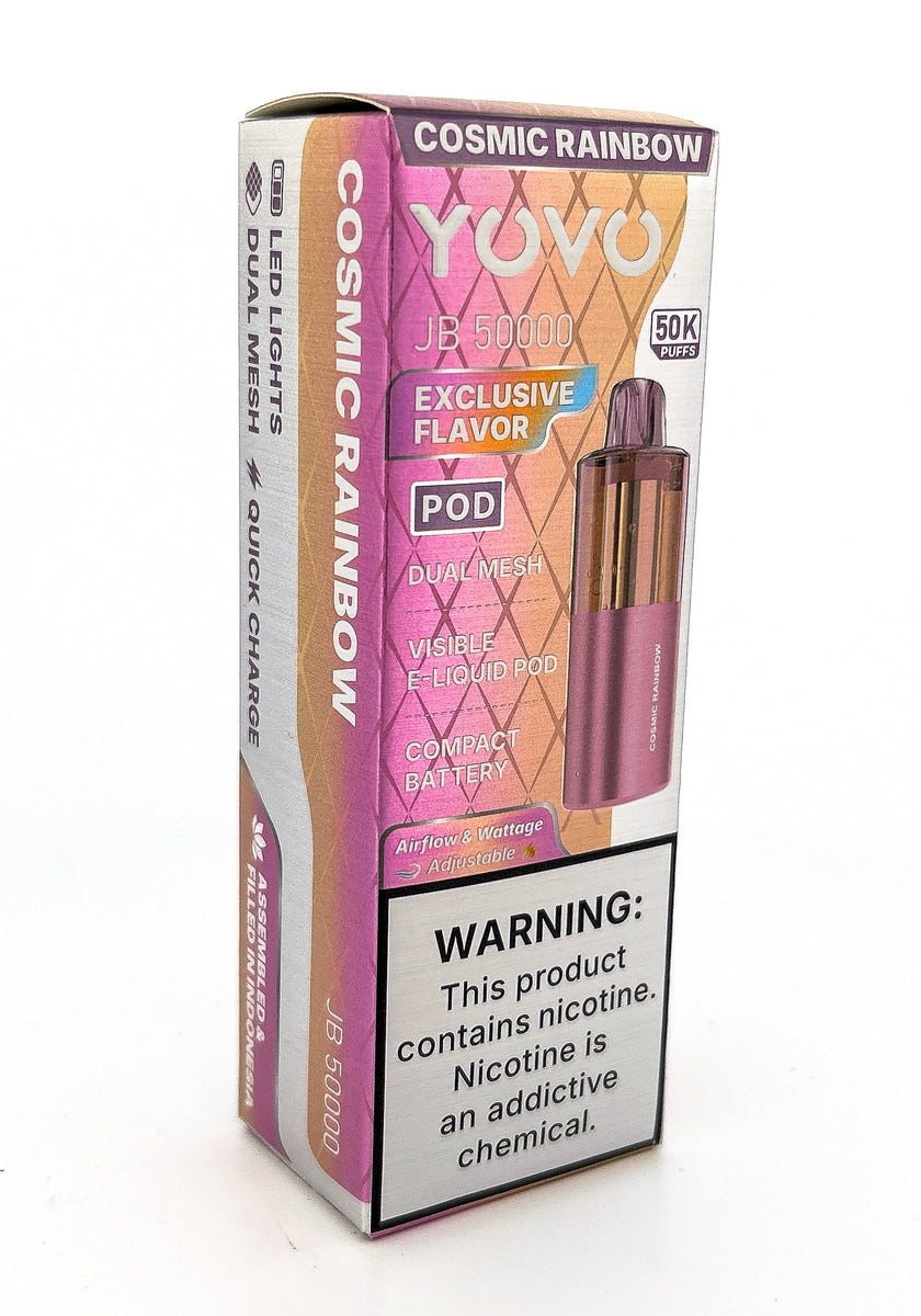YOVO JB50000 POD DISPOSABLE / COSMIC RAINBOW / 50MG /15ML /50K PUFF
