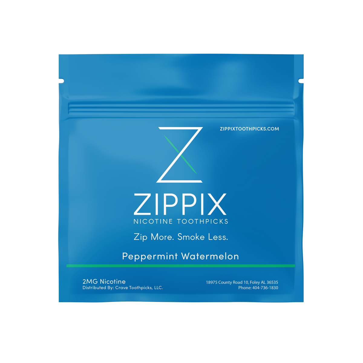 ZIPPIX NICOTINE TOOTHPICKS / PEPPERMINT WATERMELON / 02MG / 20PCS